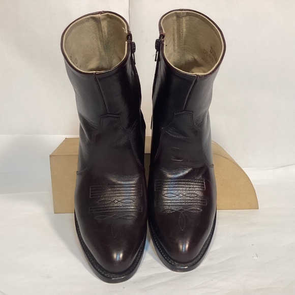 Durango leather side zip western boots men’s size 8 1/2  Cordovan - Picture 6 of 8